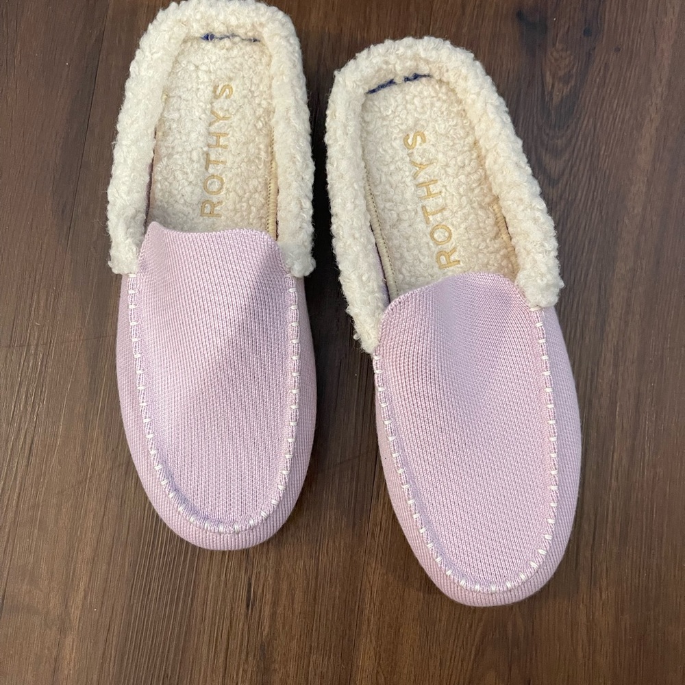 Brand New Rothy’s Scuff Slippers Frosted Pink